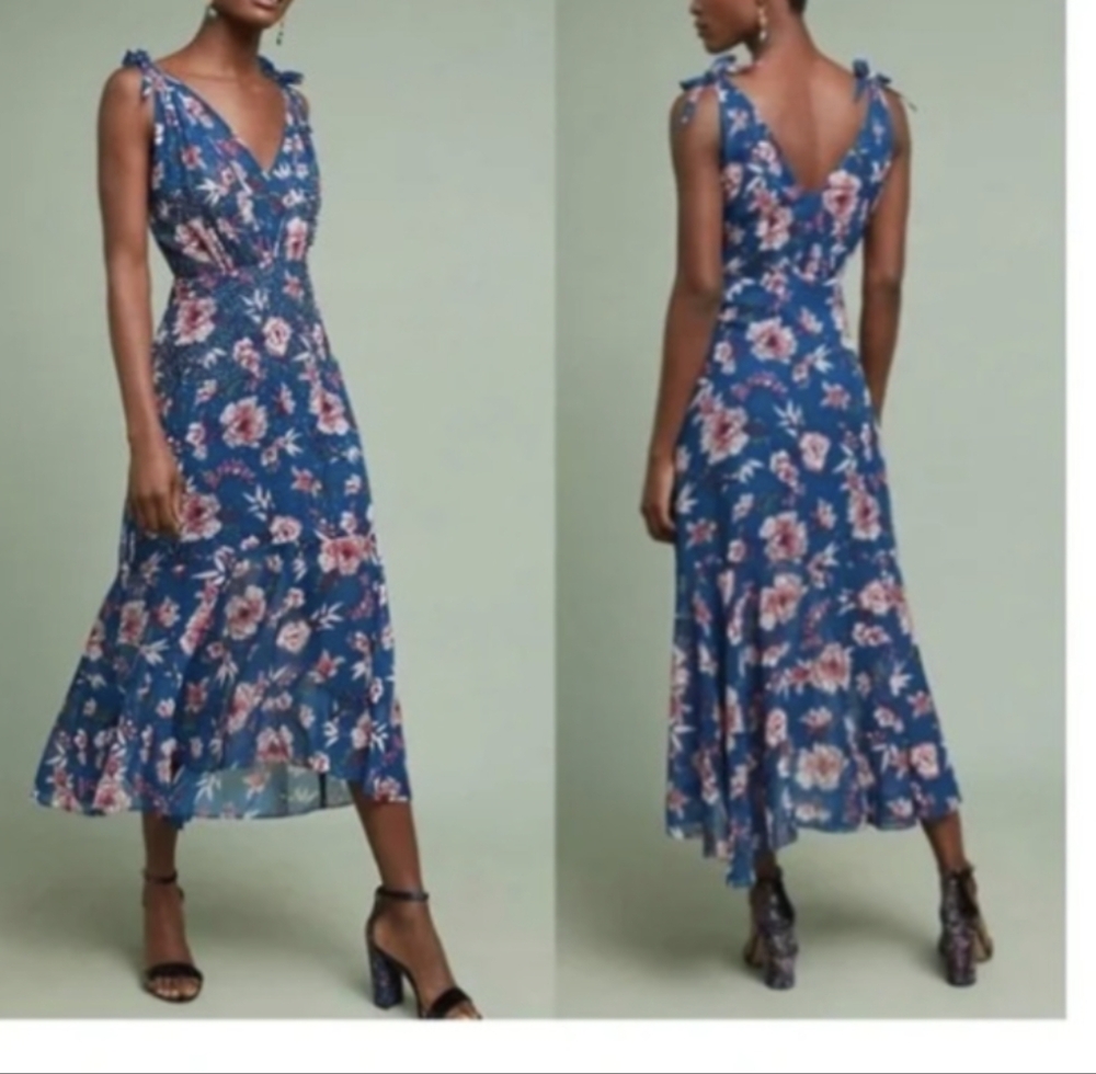Ranna Gill Beaded Floral Dress
